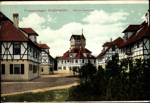 PC Grafenwöhr in the Upper Palatinate of Bavaria, military camp, officers&#39; barracks