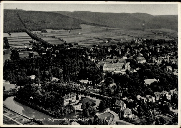 Postcard Betzdorf an der Sieg, aerial photograph