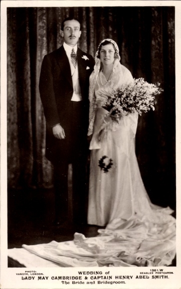 Ak Wedding of Lady May Cambridge, Captain Henry Abel Smith