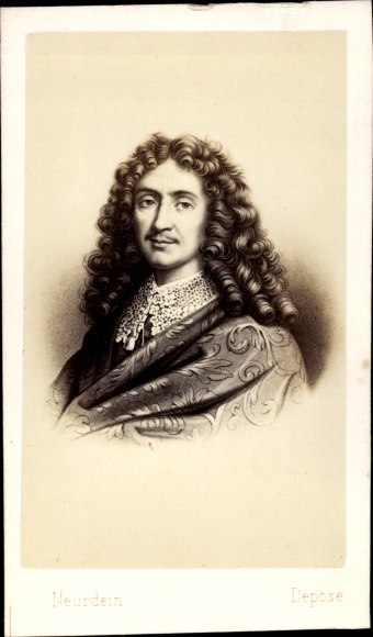 Carte de visite writer and actor Molière