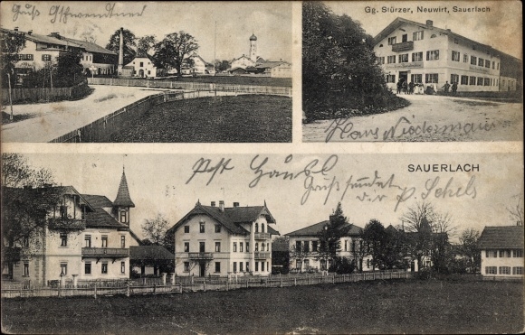 PC Sauerlach in Upper Bavaria, partial view, Neuwirt Gg. faller