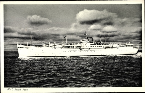 Postcard Steamboat MS Seven Seas, Europa Canada Line