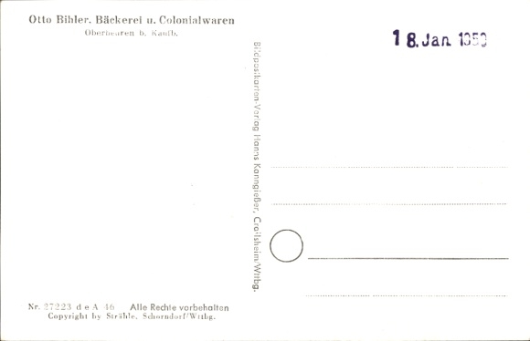 Postcard Oberbeuren Kaufbeuren on the Wertach in Swabia, aerial photograph