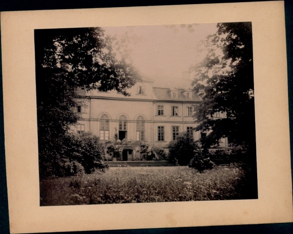 Photo Hannover Linden, Von-Alten-Park, Castle, ca. 1890, photographer H. Brandes, Ricklingerstraße