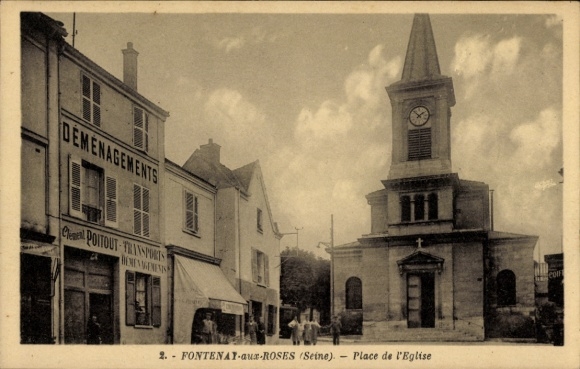 PC Fontenay aux Roses Hauts de Seine, Place de l'Eglise, Demenagements