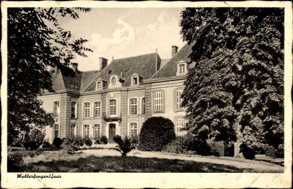 Postcard Wallerfangen in Saarland, Villeroy Castle