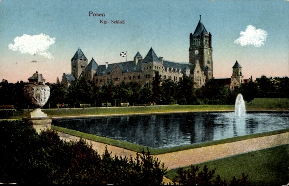 Ak Poznań Posen, Kgl. Schloss