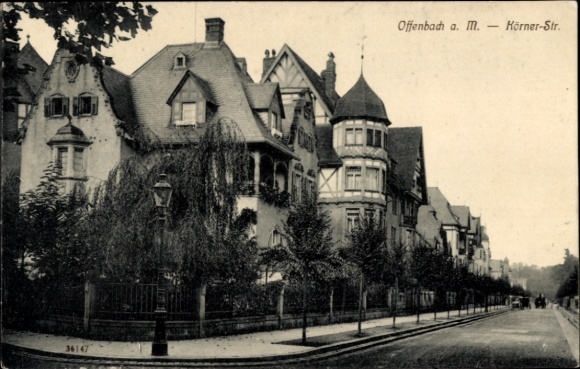 Postcard Offenbach am Main Hesse, Körnerstraße