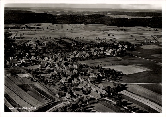 Ak Waldtann Kreßberg in Württemberg, Fliegeraufnahme