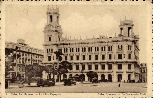 Postcard Havana Havana Habana Cuba, Le Club Espagnol
