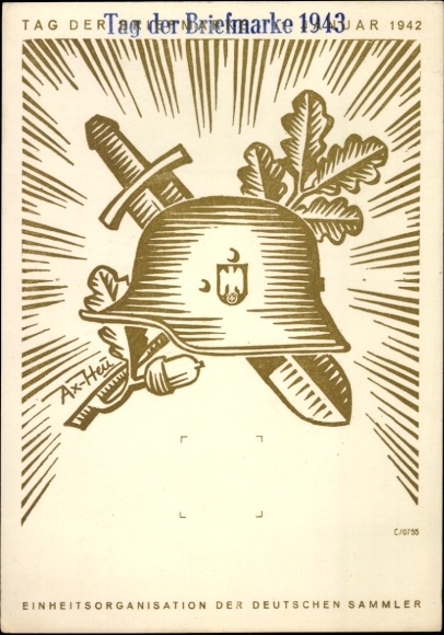 Künstler Ak Axster Heudtlaß, Tag der Briefmarke 1942, KdF