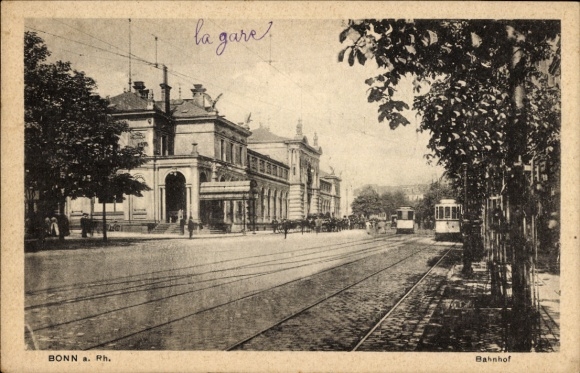 Ak Bonn am Rhein, Bahnhof