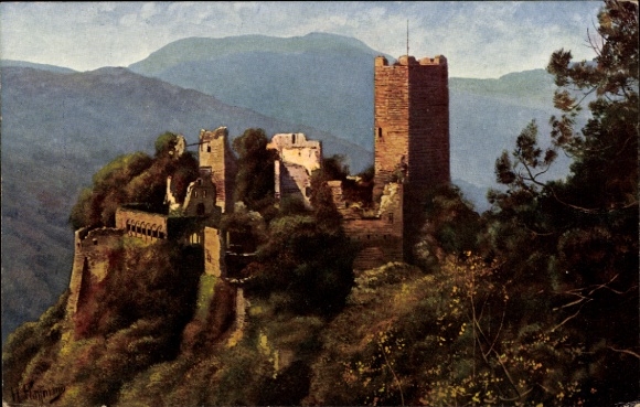 Ak Ribeauvillé Rappoltsweiler Elsass Haut Rhin, Ulrichsburg