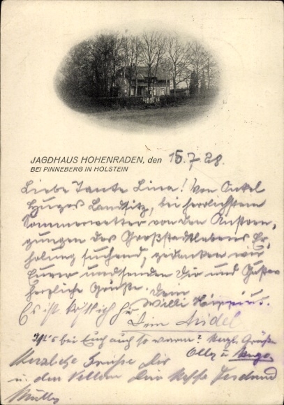 KP Borstel Hohenraden Dzielnica Pinneberg, domek myśliwski Hohenraden