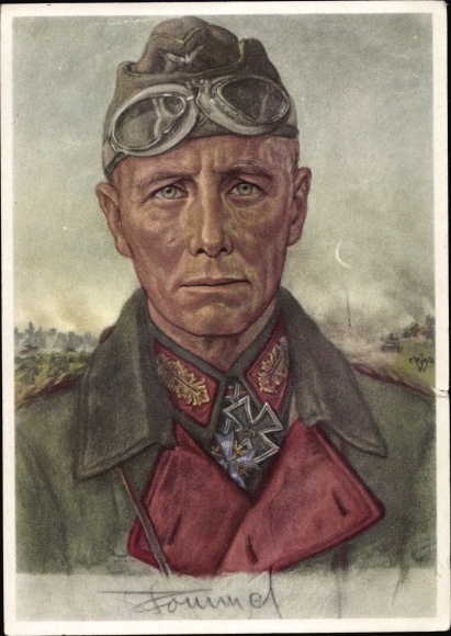 Artist PC Willrich, Wolfgang, Major General Rommel, Knight&#39;s Cross recipient, Panzer Division, VDA