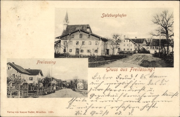 PC Freilassing in Upper Bavaria, road section, Salzburghofen