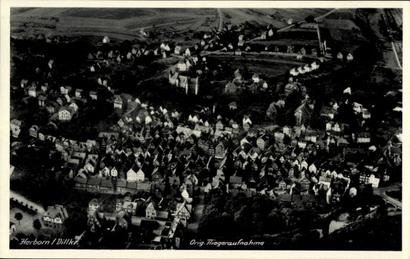 Postcard Herborn in Hessen, Herborn/Dillkr.Orig. aerial photograph