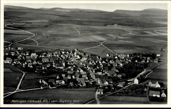 Ak Nellingen in Württemberg, Fliegeraufnahme