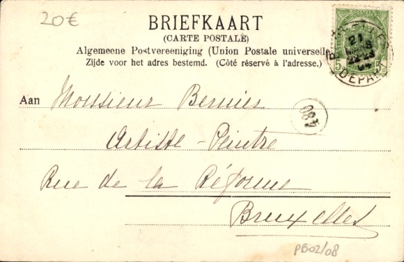 Ansichtkaart Tilburg Noord-Brabant Nederland, Heuvelstraat