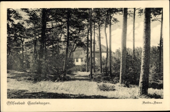 Postcard Ostseebad Carlshagen Karlshagen on Usedom, Heide Haus