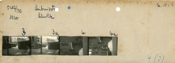 Kontaktabzug Fotos Berlin Charlottenburg, Leibnizstraße, Schulte, 4 Fotos ca. 4x2 cm