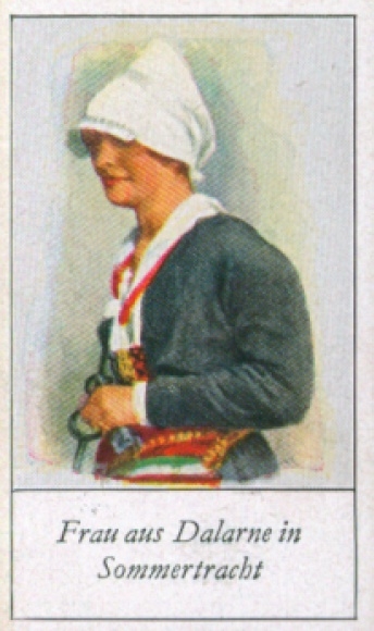 Collector's picture The peoples of Europe, a contribution to racial science, 96 Woman from Dalarne in summer costume