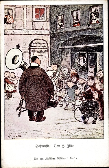Artysta Ak Zille, Heinrich, muzyka dworska