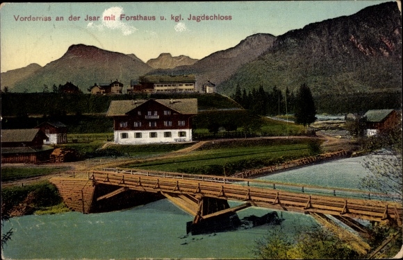 PC Vorderriss Lenggries in Upper Bavaria, Forsthaus, Kgl. hunting lodge