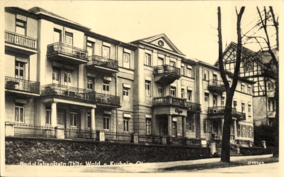 Postcard Bad Liebenstein in the Thuringian Forest, Kurhaus