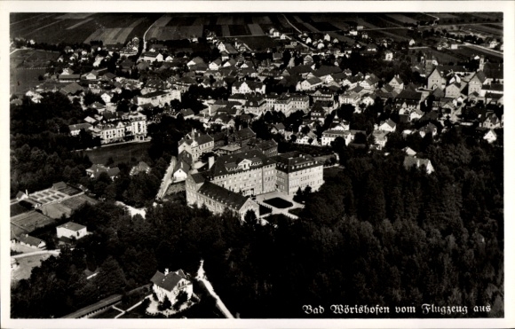 Ak Bad Wörishofen im Unterallgäu, Fliegeraufnahme