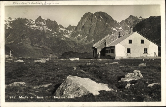 KP Partenen Gaschurn w Vorarlbergu, Madlener Haus, Hochmaderer