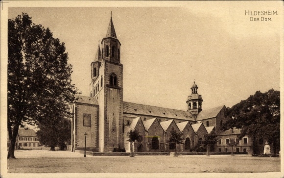 Postcard Hildesheim in Lower Saxony, Cathedral