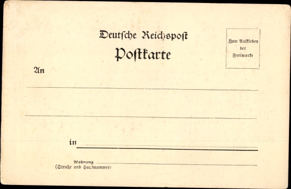 Embossed Passepartout Postcard Dresden Old Town Seevorstadt, Main Station