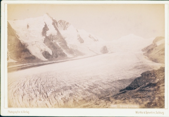 Cabinet photo of Carinthia and Tyrol, view of the Grossglockner