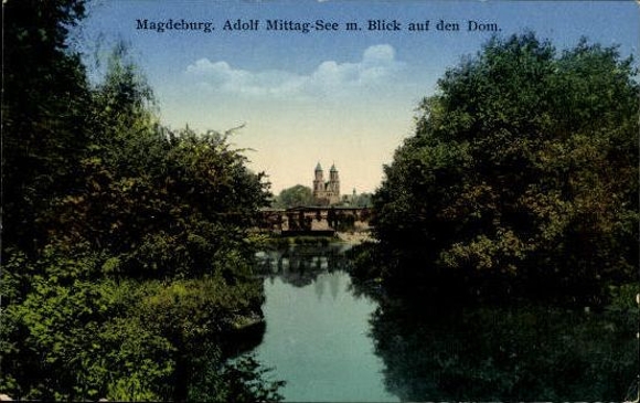 50 Ak Magdeburg Elbe, diverse Ansichten, kleinformatig