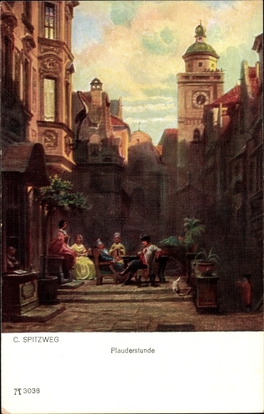 Artist PC Spitzweg, Carl, chatting hour