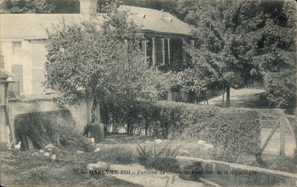 Ak Marly le Roi Yvelines, Pavillon de chasse du President de la Republique
