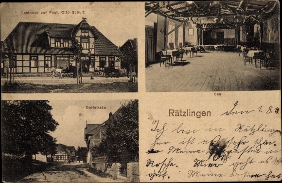 PC Schliekau Rätzlingen in the Lüneburg Heath, Gasthaus zur Post, interior view
