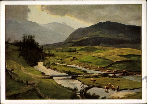 Artist PC Frank, Hans, evening at the Taurach, HDK 199