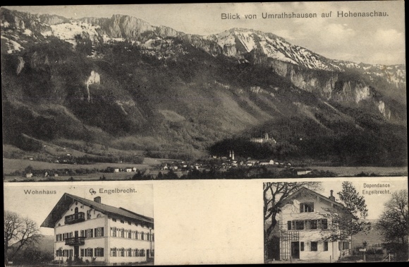 PC Umrathshausen Frasdorf in Upper Bavaria, panorama with Hohenaschau, residential building Engelbrecht, dependance