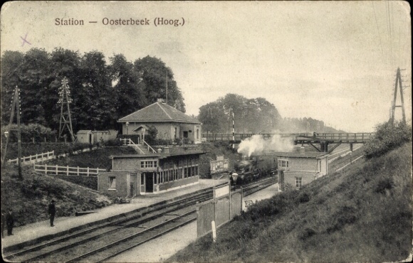 Ansichtkaart Oosterbeek Renkum Gelderland, Station Hoog