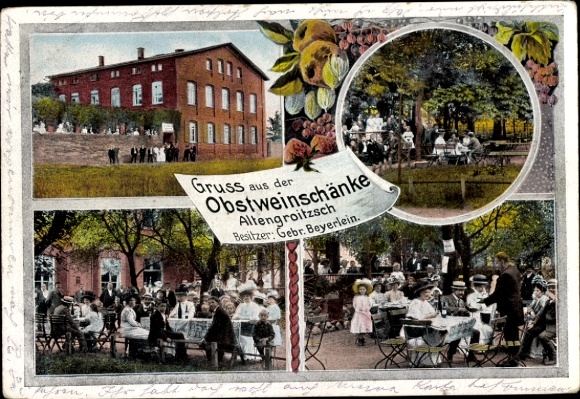 Ak Altengroitzsch Groitzsch im Kreis Leipzig, Obstweinschänke Altengroitzsch
