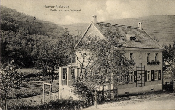 Ak Ambrock Hagen in Westfalen, Partie aus dem Volmetal, Haus