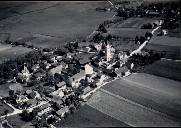 Foto Oberhausen an der Vils Reisbach in Niederbayern, Fliegeraufnahme