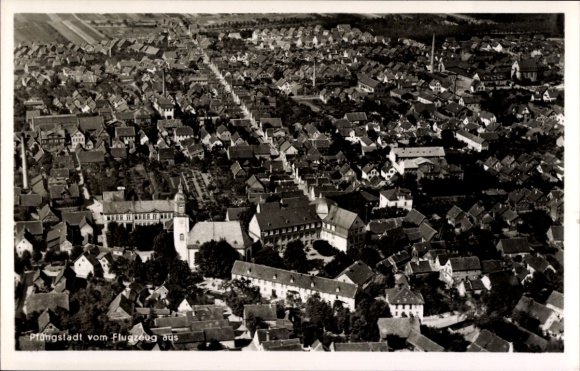 Postcard Pfungstadt Hessen, aerial photograph