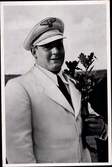 Collection picture Olympia 1936, weightlifter Sepp Manger, heavyweight