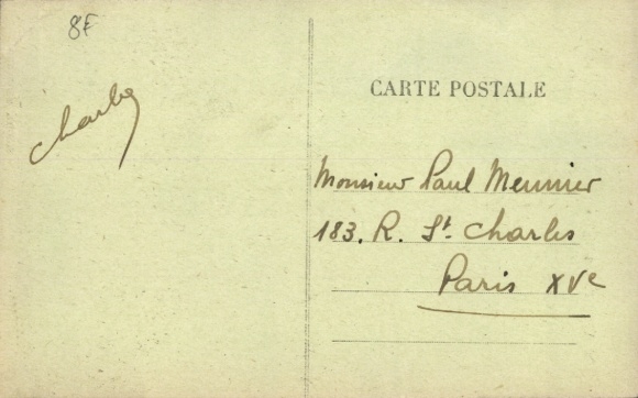 Postcard Yport Seine Maritime, Church