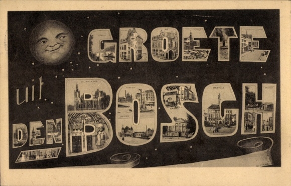 Buchstaben Ak 's Hertogenbosch Den Bosch Nordbrabant Niederlande, Detailansichten