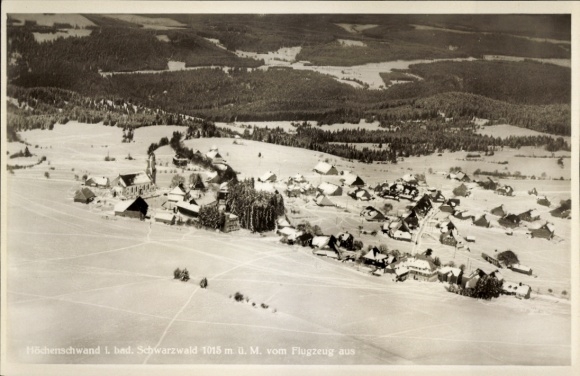 Ak Höchenschwand im Schwarzwald, Fliegeraufnahme
