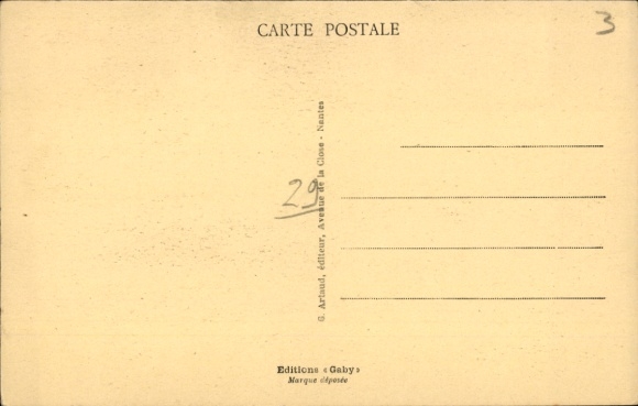 Postcard Landerneau Finistère, St-Houardon Church, interior